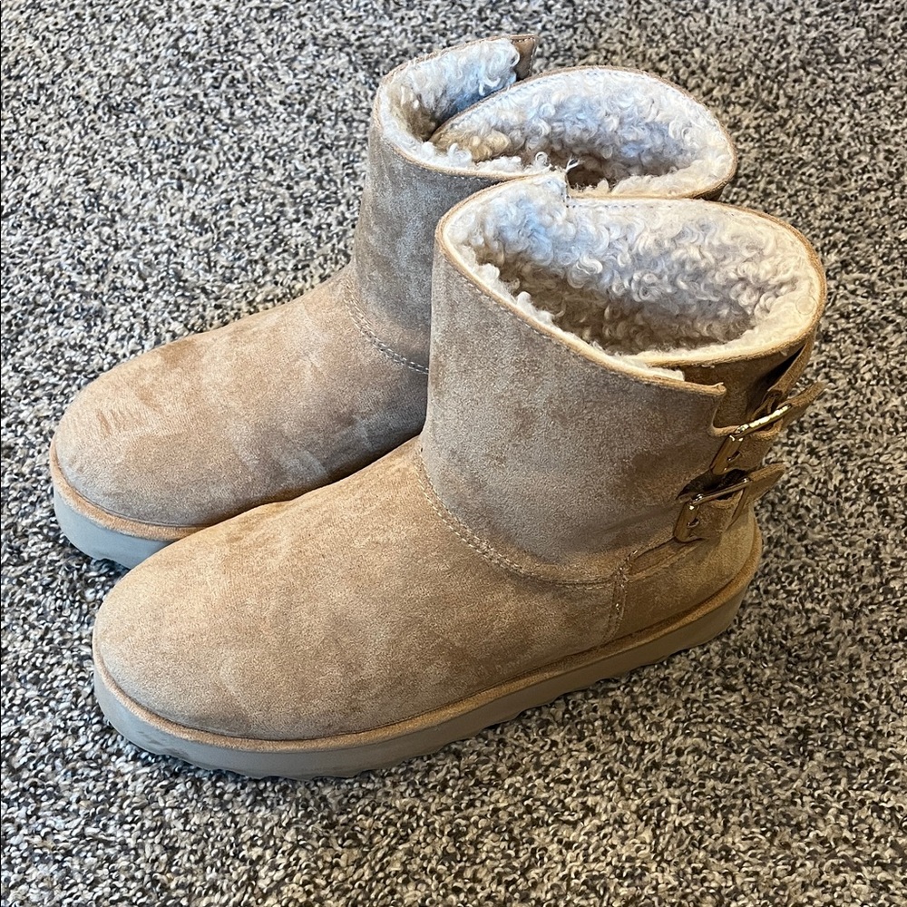 Madden Girl Tan Suede Boots